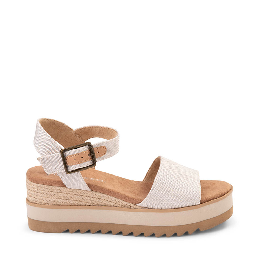 Womens TOMS Diana Wedge Sandal - Natural | Journeys