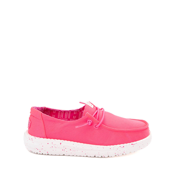 HEYDUDE Wendy Slip-On Casual Shoe - Little Kid / Big Neon Pink
