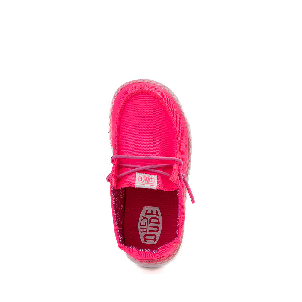 HEYDUDE Wendy Slip-On Casual Shoe - Toddler - Neon Pink