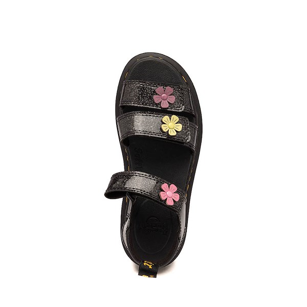 alternate view Dr. Martens Klaire Sandal - Little Kid / Big Kid - Black / FloralALT2