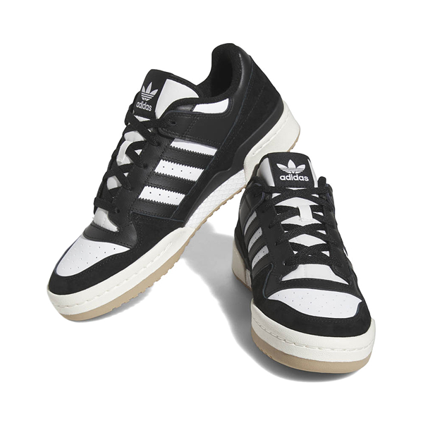 alternate view Mens adidas Forum Low CL Athletic Shoe - Core Black / Footwear White / Cream WhiteHERO