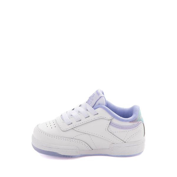 Reebok Club C Athletic Shoe - Baby / Toddler - White / Lucid Lilac / Lilac Glow
