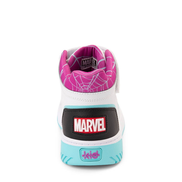 alternate view Kid Power Marvel Spider-Man: Spider-Gwen Hi Sneaker - Little Kid / Big Kid - White / BlueALT4