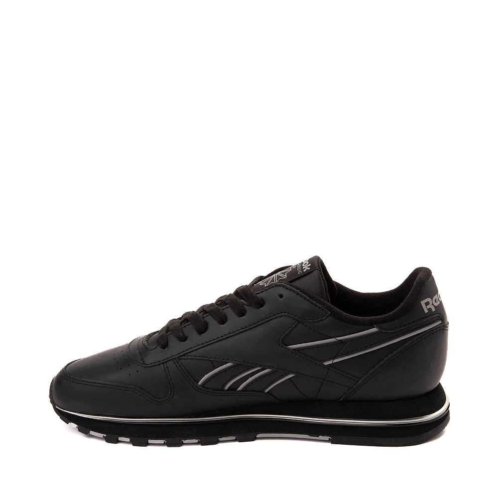 Mens Reebok Classic Leather Clip Athletic Shoe - Black / Grey | Journeys