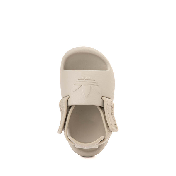 alternate view adidas Adifom Adilette Slide Sandal - Baby / Toddler - Putty GreyALT2