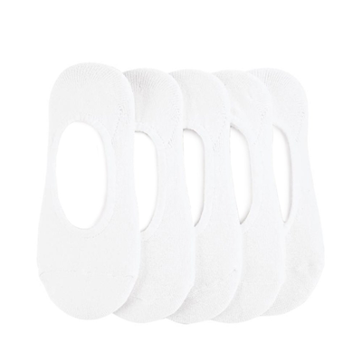 Alternate view of Mens No-Show Liners 5 Pack - White
