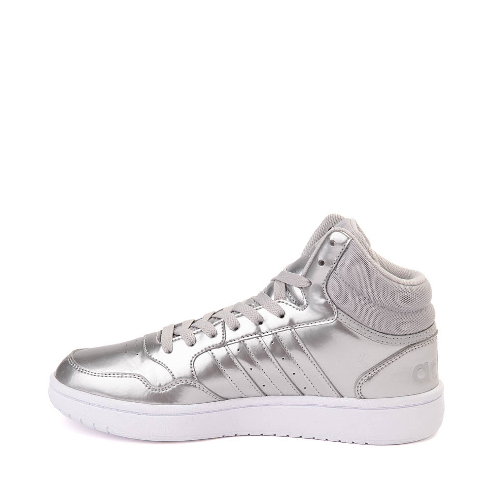 Womens adidas Hoops Mid 3.0 Athletic Shoe - Silver | Journeys