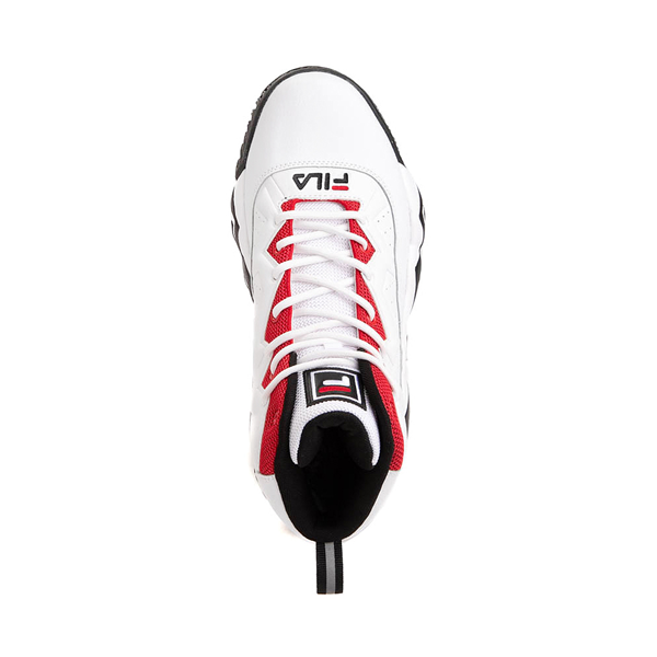 alternate view Mens Fila MB Athletic Shoe - White / Black / RedALT2