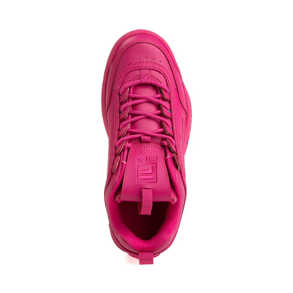 Womens Fila Disruptor 2 Premium Athletic Shoe Fuchsia Rose Journeys