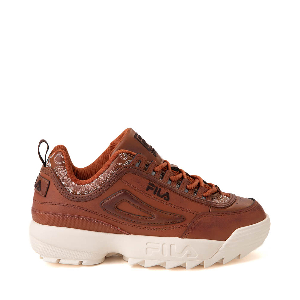 Fila disruptor shops white and brown