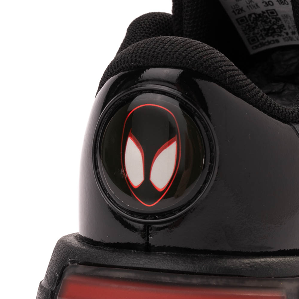 alternate view adidas x Marvel Spider-Man Racer Athletic Shoe - Little Kid / Big Kid - BlackALT4B