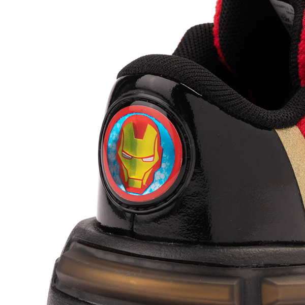 alternate view adidas x Marvel Iron Man Racer Athletic Shoe - Little Kid / Big Kid - Red / BlackALT4B