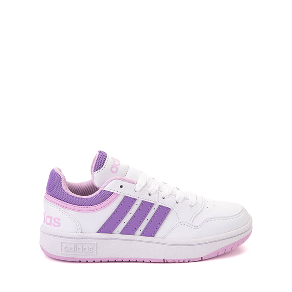 adidas Hoops 3.0 Athletic Shoe - Little Kid / Big Kid - White / Lilac