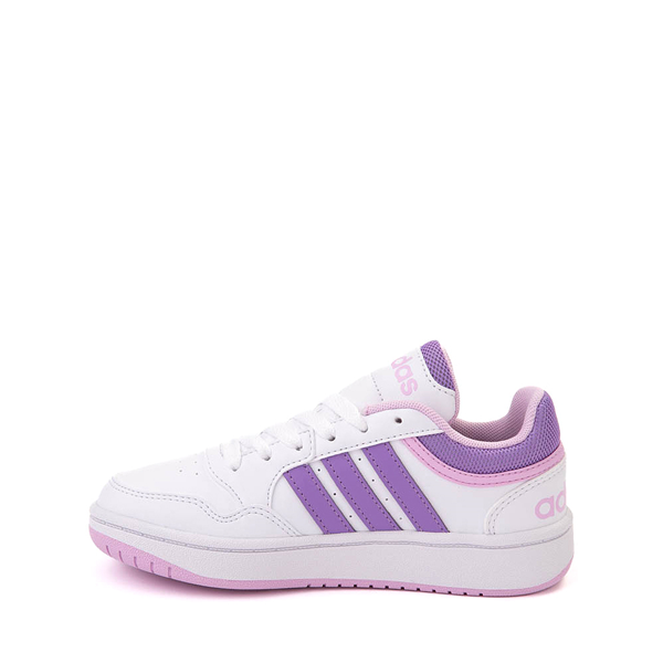 adidas Hoops 3.0 Athletic Shoe - Little Kid / Big Kid - White / Lilac