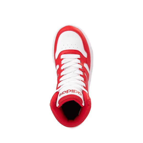 alternate view adidas Hoops 3.0 Mid Classic Vintage Athletic Shoe - Little Kid / Big Kid - White / RedALT2