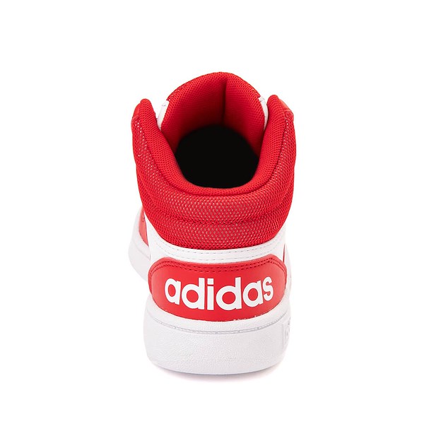 alternate view adidas Hoops 3.0 Mid Classic Vintage Athletic Shoe - Little Kid / Big Kid - White / RedALT4