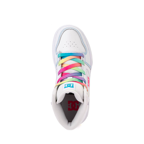 DC Manteca 4 Hi Skate Shoe - Little Kid / Big Kid - White / Rainbow ...