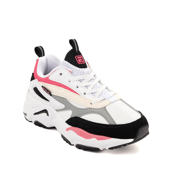 Fila white shoes with pink on sale