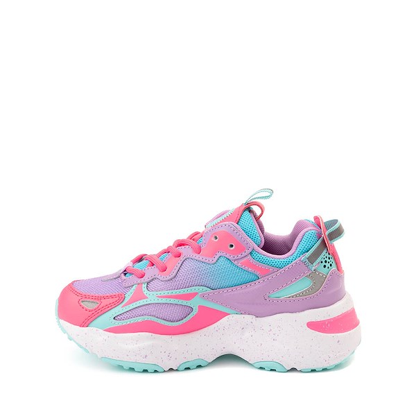 alternate view Fila Ray Tracer Athletic Shoe - Little Kid - Blue Atoll / Sugarplum / CrocusALT1