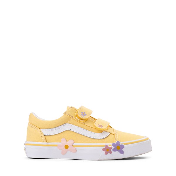 Vans Old Skool V Skate Shoe - Little Kid - Yellow / Floral