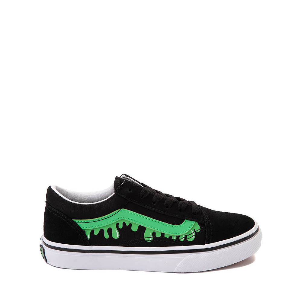 Vans Old Skool Skate Shoe - Little Kid - Black / Green Slime