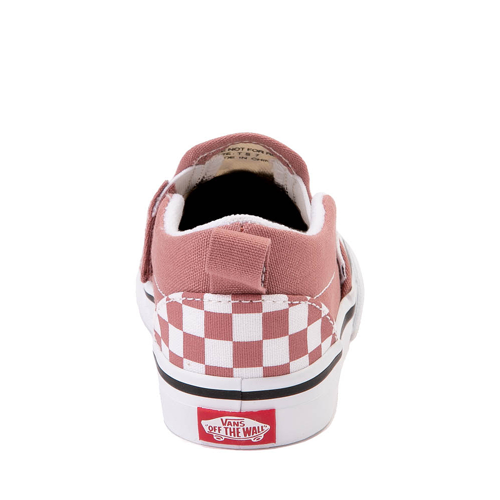 Vans Slip-On Checkerboard Skate Shoe - Baby / Toddler - Withered Rose ...