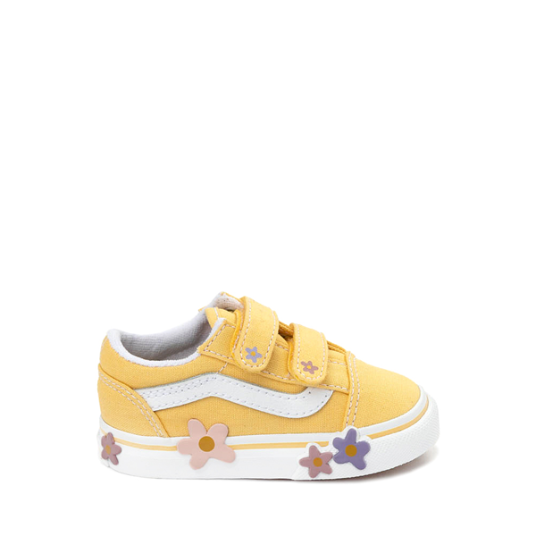 Vans Old Skool V Skate Shoe - Baby / Toddler Yellow Floral