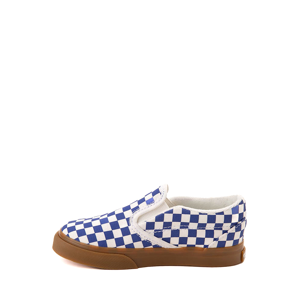 Vans Slip On Checkerboard Skate Shoe Baby Toddler True Blue White Gum Journeys