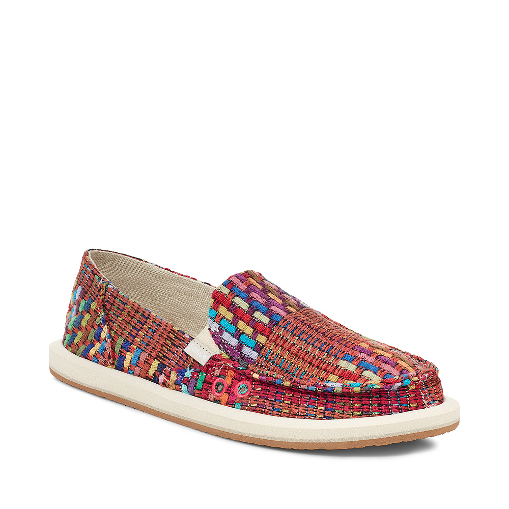 Womens Sanuk Donna Blanket Slip-On Casual Shoe - Pink Multicolor | Journeys