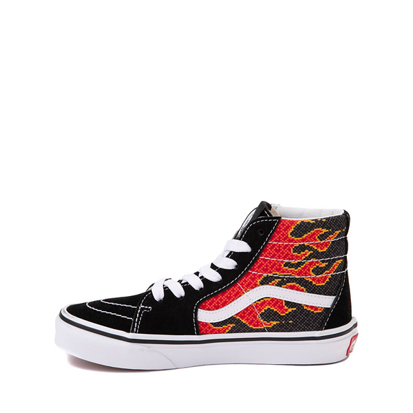 Vans Sk8-Hi Skate Shoe - Little Kid - Black / Pixel Flame