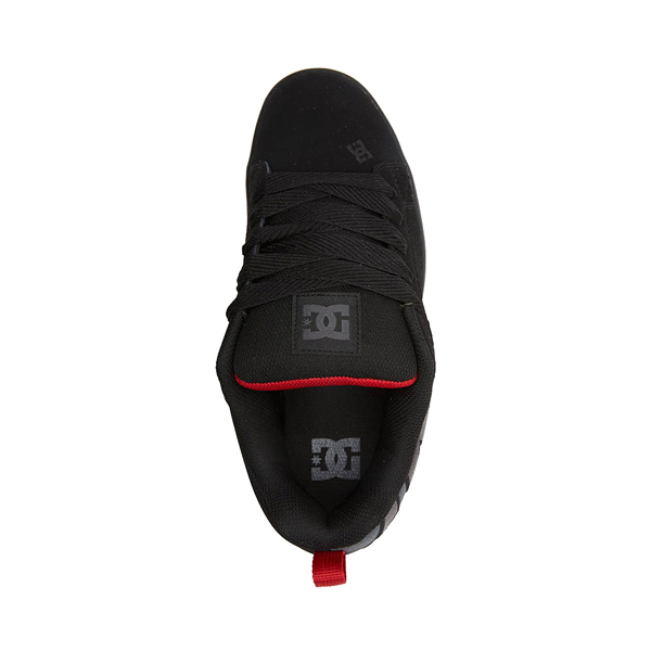 alternate view Mens DC Court Graffik Skate Shoe - Black / Grey / RedALT2