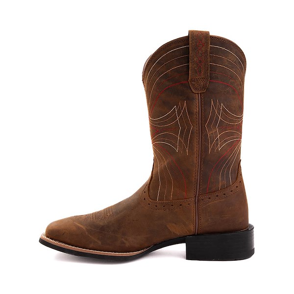 Mens Ariat Sport Wide Square Toe Western Boot - Distressed Brown | Journeys