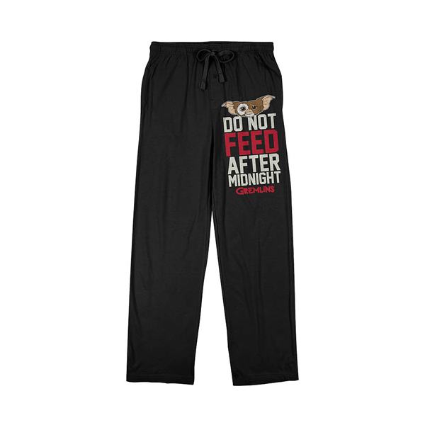 Gremlins Do Not Feed After Midnight Sleep Pants - Black