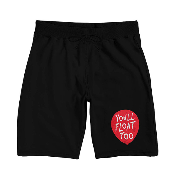 IT 2017 Red Balloon Sleep Shorts - Black