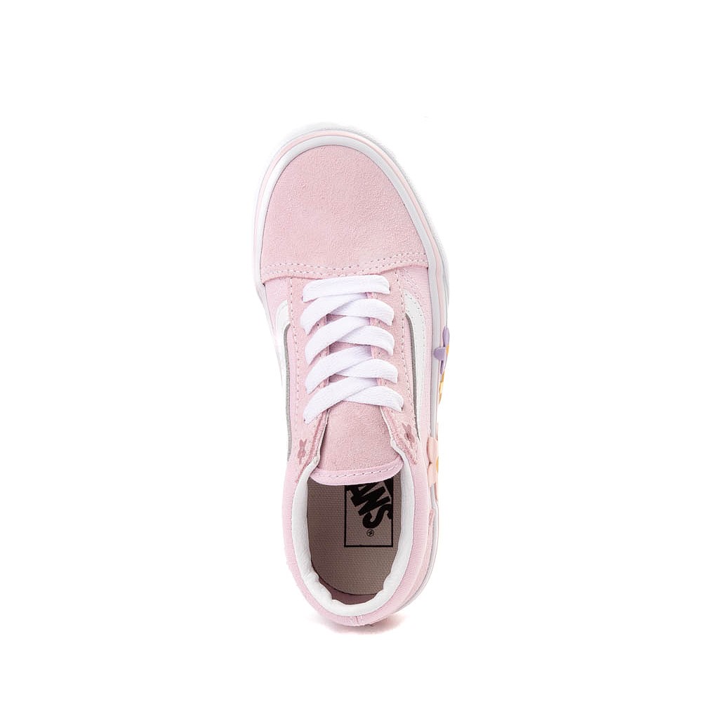 Vans Old Skool Flower Skate - Little Kid - Pink / True White | Journeys