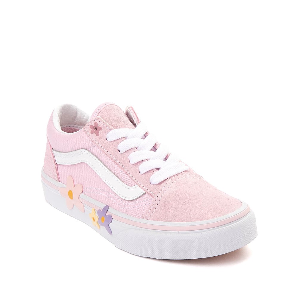 Pink top flower vans