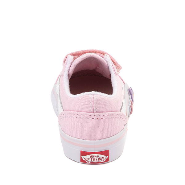 alternate view Vans Old Skool V Skate Shoe - Baby / Toddler - Pink / FloralALT4