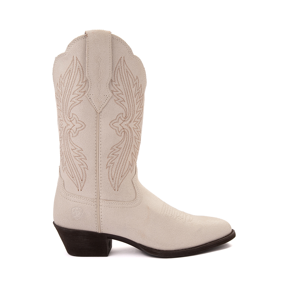 Womens Ariat Heritage R Toe StretchFit Western Boot - Distressed Ivory ...