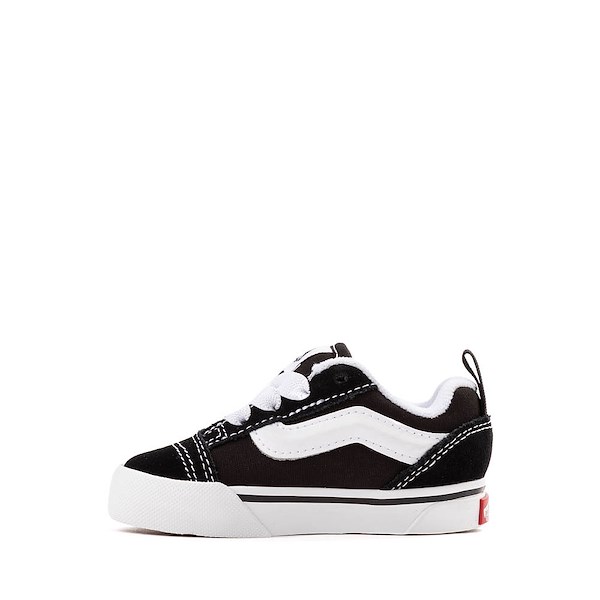 alternate view Vans Knu Skool Skate Shoe - Baby / Toddler - Black / WhiteALT1