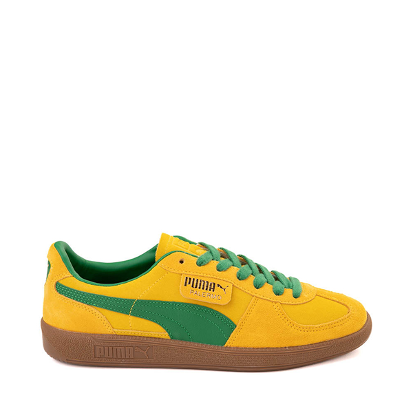 Mens PUMA Palermo Athletic Shoe - Pelé Yellow / Archive Green Gum