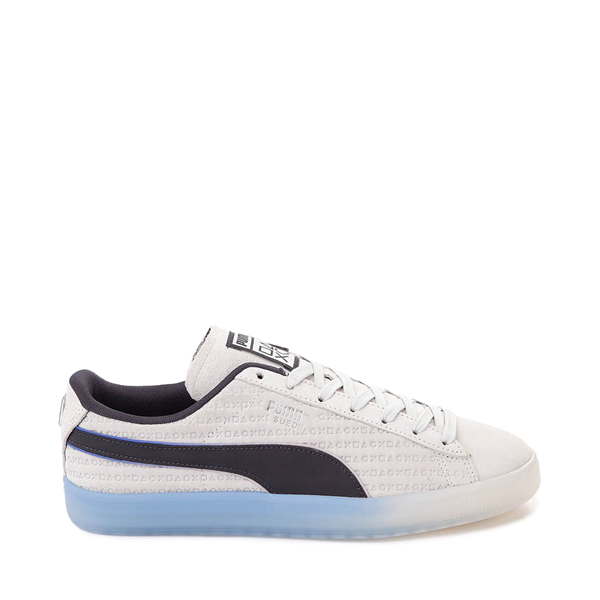 PUMA x PlayStation® Suede Athletic Shoe - Glacial Gray / New Navy Ice