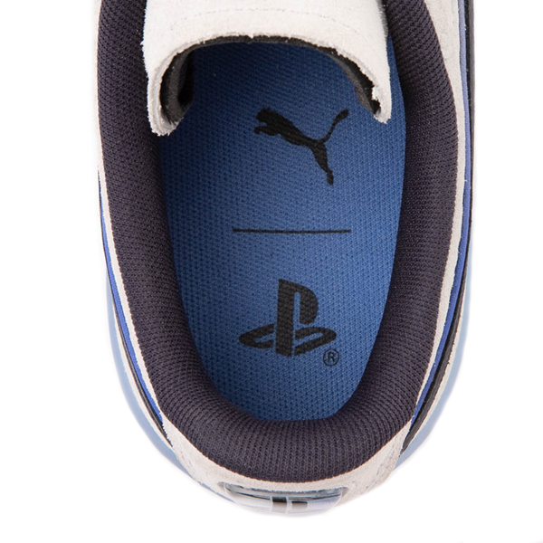 alternate view PUMA x PlayStation® Suede Athletic Shoe - Glacial Gray / New Navy / IceALT2B