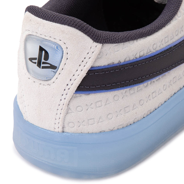 alternate view PUMA x PlayStation® Suede Athletic Shoe - Glacial Gray / New Navy / IceALT4B