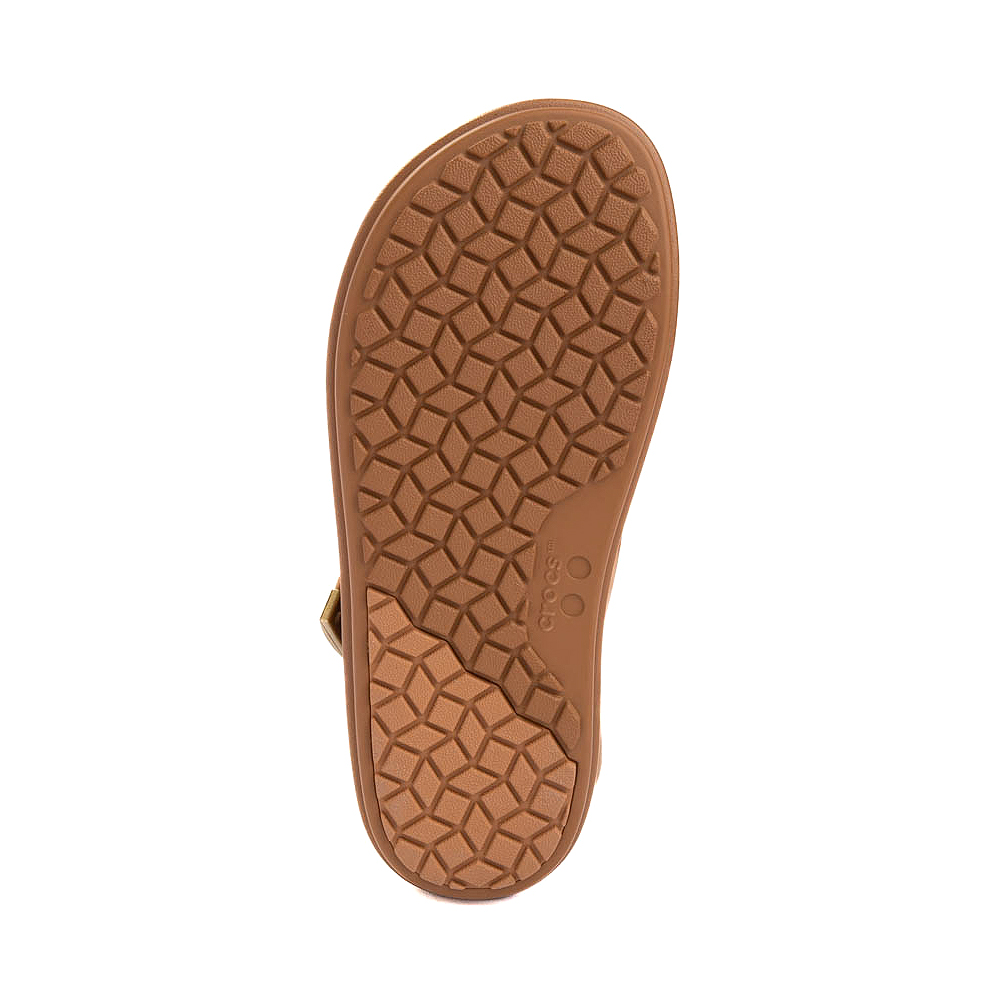 Womens Crocs Brooklyn Luxe Gladiator Sandal - Tan | Journeys