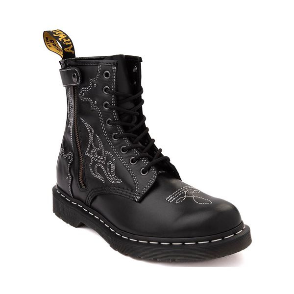 Dr Martens 1460 Gothic Americana Shoe In Black Wanama