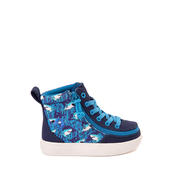 BILLY Classic Lace High Sneaker - Toddler Blue Sharks