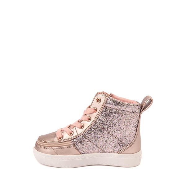 BILLY Classic Lace High Unicorn Glitter Sneaker - Toddler - Rose Gold