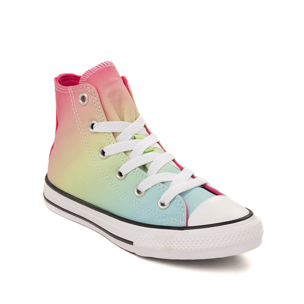 Converse Chuck Taylor All Star Hi Hyper Bright Sneaker Little Kid Triple Cyan Chaos Fuchsia