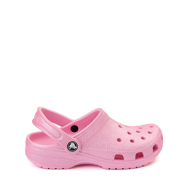 Crocs Classic Glitter Clog - Little Kid / Big Pink Tweed