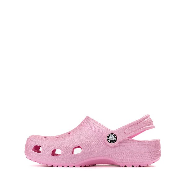 alternate view Crocs Classic Glitter Clog - Little Kid / Big Kid - Pink TweedALT1A